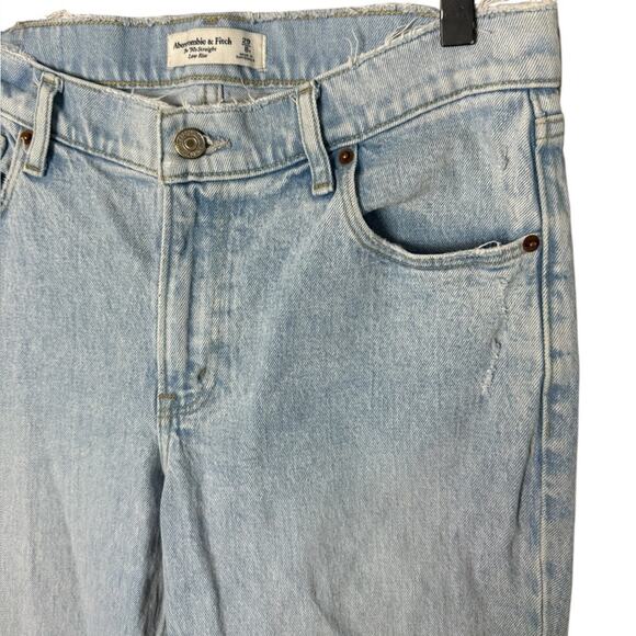 Abercrombie & Fitch Women’s 29 / 8 ‘90’s Straight Jeans Low Rise - Picture 3 of 7